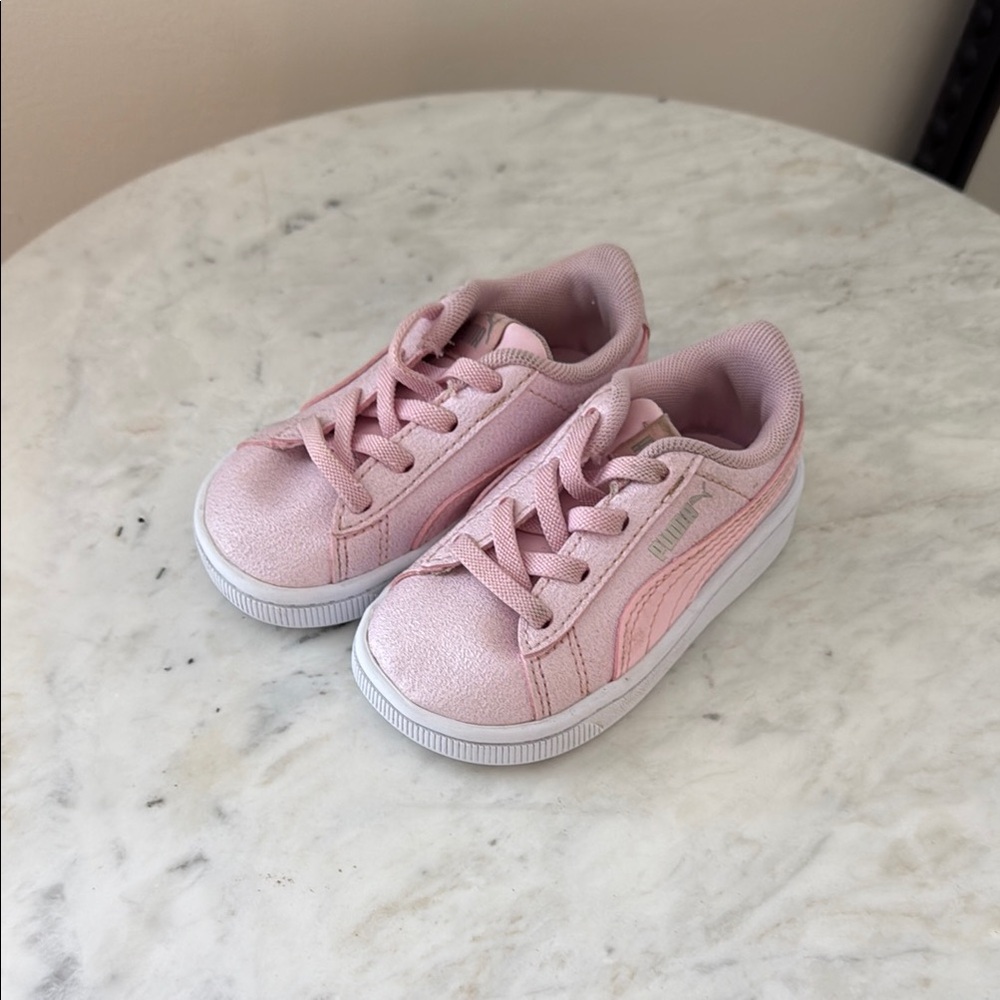 Puma Pink Sneakers Low-Top Canvas